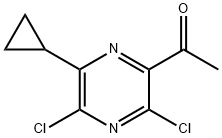 1-(3,5-Dichloro-6-cyclopropylpyrazin-2-yl)ethanone Struktur