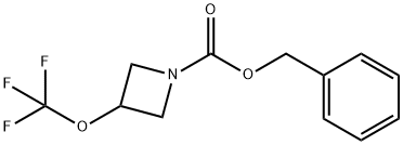 1-Azetidinecarboxylic acid, 3-(trifluoromethoxy)-, phenylmethyl ester Struktur