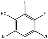 6-Bromo-4-chloro-2,3-difluorophenol Struktur