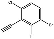 3-Bromo-6-chloro-2-fluorophenylacetylene Struktur