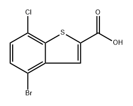 4-溴-7-氯苯并噻吩-2-羧酸, 1936054-81-7, 結(jié)構(gòu)式