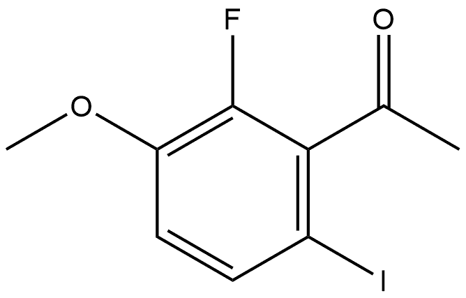 1-(2-fluoro-6-iodo-3-methoxyphenyl)ethanone Struktur