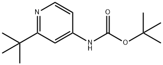 1,1-Dimethylethyl N-[2-(1,1-dimethylethyl)-4-pyridinyl]carbamate Struktur