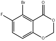 5-Bromo-6-fluoro-4H-benzo[d][1,3]dioxin-4-one Struktur