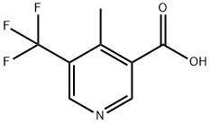 4-Methyl-3-(trifluoromethyl)pyridine-5-carboxylic acid Struktur