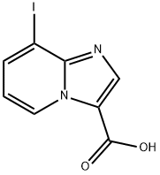 Imidazo[1,2-a]pyridine-3-carboxylic acid, 8-iodo- Struktur