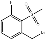 3-Fluoro-2-(methylsulphonyl)benzyl bromide Struktur