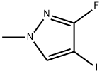 1H-Pyrazole, 3-fluoro-4-iodo-1-methyl- Struktur