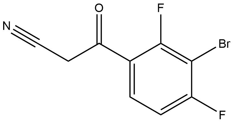 3-Bromo-2,4-difluorobenzoylacetonitrile Struktur