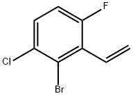 2-Bromo-3-chloro-6-fluorostyrene Struktur