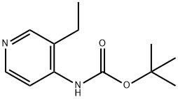 1,1-Dimethylethyl N-(3-ethyl-4-pyridinyl)carbamate Struktur