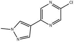 2-Chloro-5-(1-methylpyrazol-4-yl)pyrazine Struktur