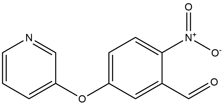 2-nitro-5-(pyridin-3-yloxy)benzaldehyde Struktur