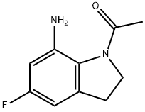 1-(7-amino-5-fluoro-indolin-1-yl)ethanone Struktur