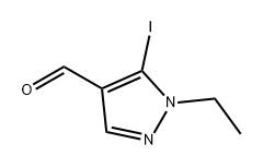 1H-Pyrazole-4-carboxaldehyde, 1-ethyl-5-iodo- Struktur