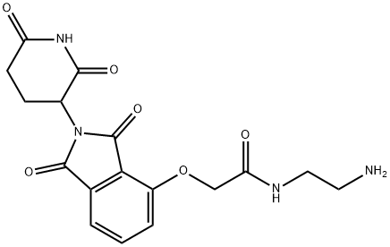 Thalidomide-O-amido-C2-NH2 Struktur