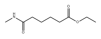 Hexanoic acid, 6-(methylamino)-6-oxo-, ethyl ester Struktur