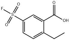 2-Ethyl-5-(fluorosulfonyl)benzoic acid Struktur