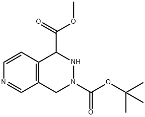 3-tert-Butyl 1-methyl 1,2-dihydropyrido[3,4-d]pyridazine-1,3(4H)-dicarboxylate Struktur