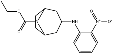 Ethyl 3-((2-nitrophenyl)amino)-8-azabicyclo[3.2.1]octane-8-carboxylate Struktur