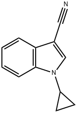 1-Cyclopropyl-1H-indole-3-carbonitrile Struktur