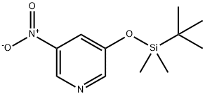 3-((tert-Butyldimethylsilyl)oxy)-5-nitropyridine Struktur