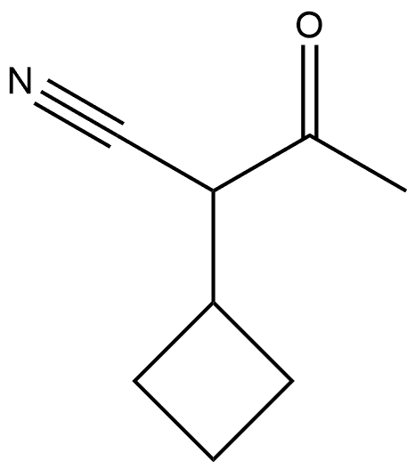 2-Cyclobutyl-3-oxobutanenitrile Struktur