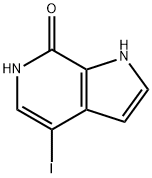 4-Iodo-1H-pyrrolo[2,3-c]pyridin-7(6H)-one Struktur