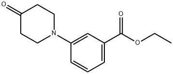 Ethyl 3-(4-oxopiperidin-1-yl)benzoate Struktur