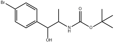 tert-Butyl (1-(4-bromophenyl)-1-hydroxypropan-2-yl)carbamate Struktur