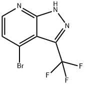 4-Bromo-3-(trifluoromethyl)-1H-pyrazolo[3,4-b]pyridine Struktur