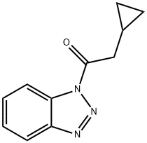 1-(1H-Benzotriazol-1-yl)-2-cyclopropylethanone Struktur