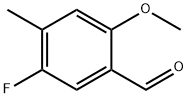 Benzaldehyde, 5-fluoro-2-methoxy-4-methyl- Struktur