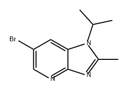 1H-Imidazo[4,5-b]pyridine, 6-bromo-2-methyl-1-(1-methylethyl)- Struktur