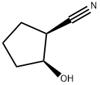 Cyclopentanecarbonitrile, 2-hydroxy-, (1S,2S)- Struktur