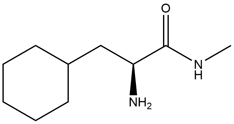 Cyclohexanepropanamide, α-amino-N-methyl-, (αS)- Struktur