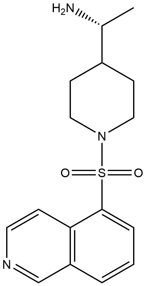 4-Piperidinemethanamine, 1-(5-isoquinolinylsulfonyl)-α-methyl-, (αR)- Struktur