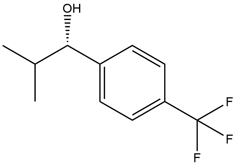 (S)-2-methyl-1-(4-(trifluoromethyl)phenyl)propan-1-ol Struktur