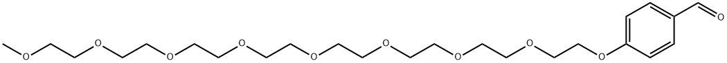 m-PEG9-Ph-CHO Struktur