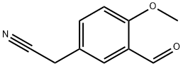 3-Formyl-4-methoxyphenylacetonitrile Struktur