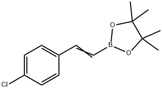 1,3,2-Dioxaborolane, 2-[2-(4-chlorophenyl)ethenyl]-4,4,5,5-tetramethyl- Struktur