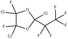 2-Pentafluoroethyl-2-chloro-4,5-dichloro-4,5-difluoro-1,3-dioxolane Struktur