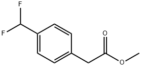 Benzeneacetic acid, 4-(difluoromethyl)-, methyl ester Struktur