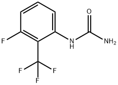 3-Fluoro-2-(trifluoromethyl)phenylurea Struktur