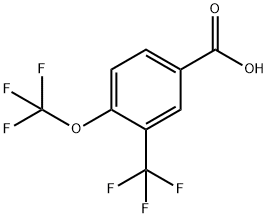 4-(Trifluoromethoxy)-3-(trifluoromethyl)benzoic acid Struktur