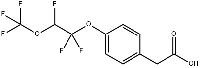 4-[1,1,2-Trifluoro-2-(trifluoromethoxy)ethoxy]phenylacetic acid Struktur