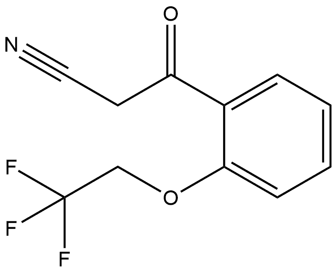 2-(2,2,2-Trifluoroethoxy)benzoylacetonitrile Struktur