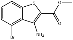 Methyl 3-amino-4-bromobenzo[b]thiophene-2-carboxylate Struktur