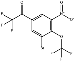 2,2,2-Trifluoro-3’-bromo-5’-nitro -4’-(trifluoromethoxy)acetophenone Struktur