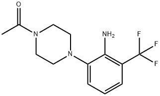 2-(4-Acetylpiperazin-1-yl)-6-(trifluoromethyl)aniline Struktur